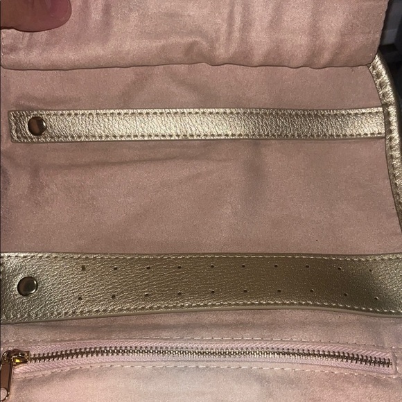 Leopard Print Clutch with Gold Trim - Picture 5 of 6